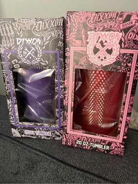 DIXXON Studded Tumblers — Pink & Purple Pack